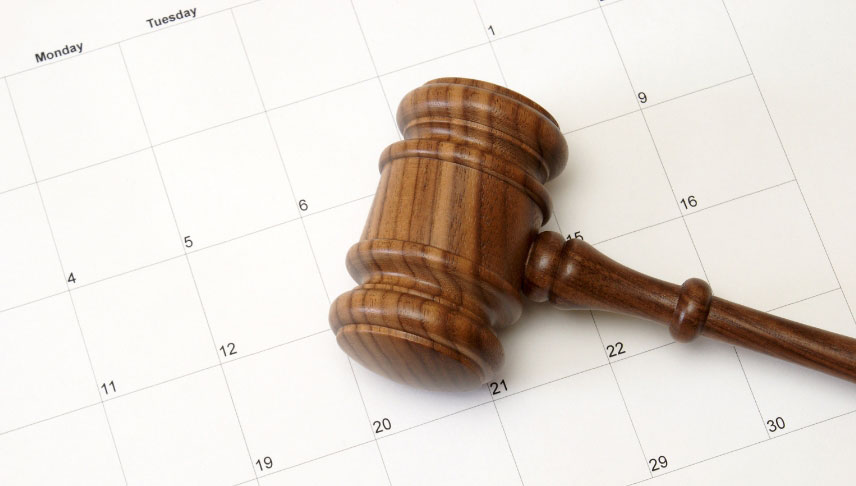 judge gavel and calendar